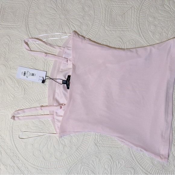 NWT Dynamite 100098779 bare cami mesh pink S - Picture 4 of 5